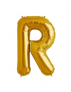 Balon Folie Litera R Auriu - 40 cm