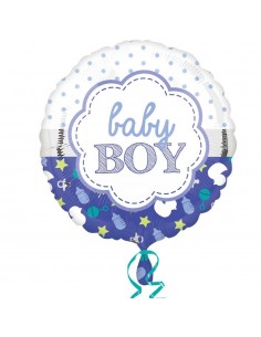 Balon Folie Baby Boy 45x45 cm