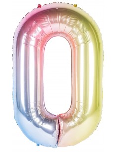Balon Folie Cifra 0 Degrade- 100 cm