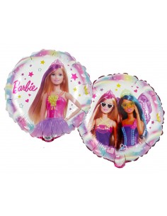 Balon Folie Rotund Barbie  Doua Fete 45x45 cm