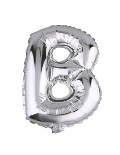 Balon Folie Litera B Argintiu - 40 cm
