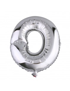 Balon Folie Litera O Argintiu - 40 cm