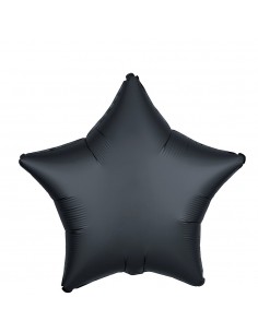 Balon Folie Satin Stea Neagra - 45 cm