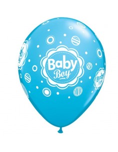 Set 10 Baloane Latex "Baby Boy" 30 cm